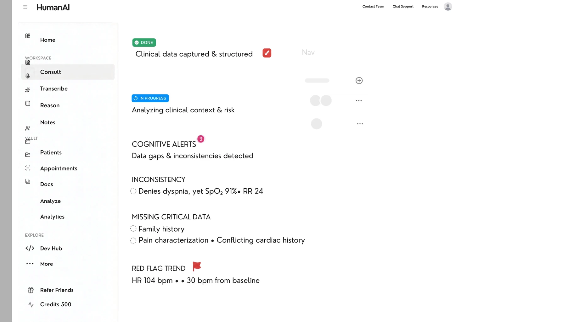 HumanAI:Doc Dashboard - Clinical Documentation